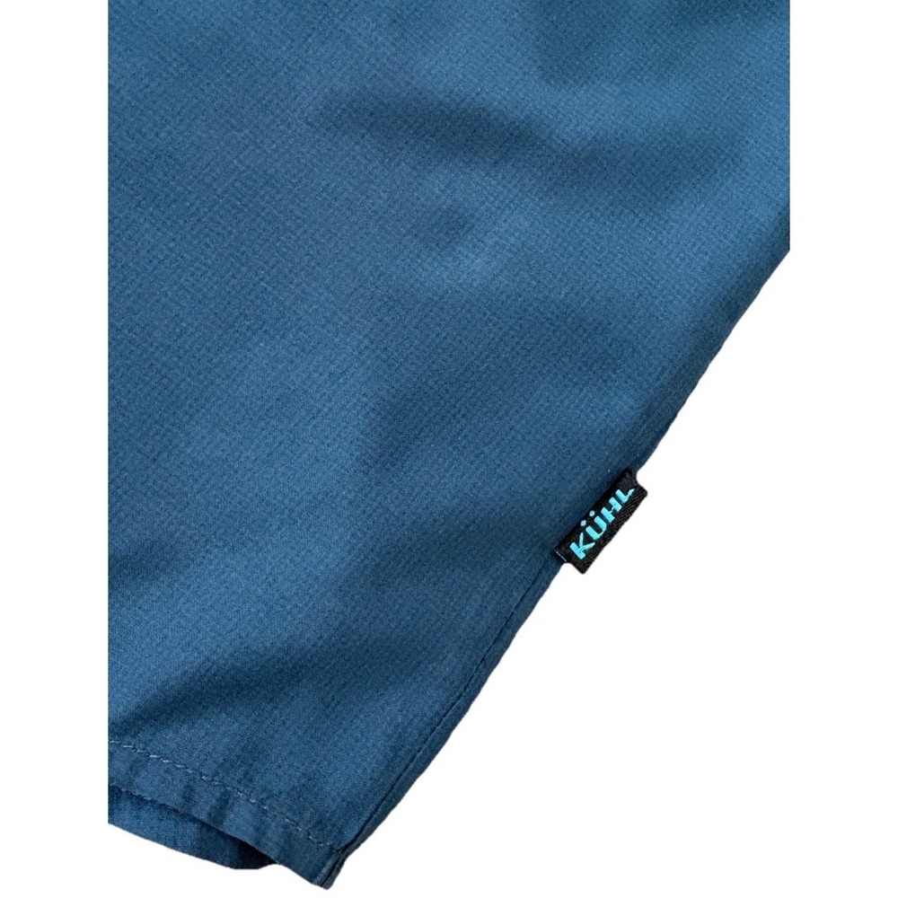 NEW Kuhl Stealth Men's L Snap Front Short Sleeve Shirt UPF30 Blue 7276 - Picture 3 of 11